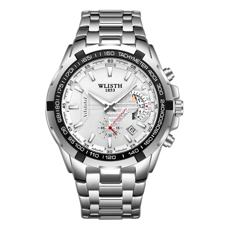 Relógio Masculino Simples e Elegante, Original, Quartz para Negócios Relógios de pulso à prova d'água, luminosos, com data e dia da semana, relógio esportivo masculino.