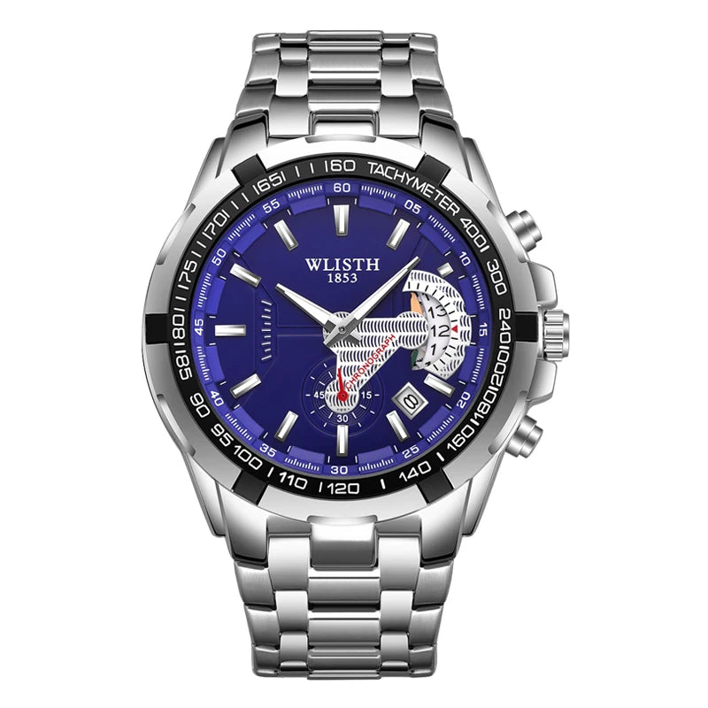 Relógio Masculino Simples e Elegante, Original, Quartz para Negócios Relógios de pulso à prova d'água, luminosos, com data e dia da semana, relógio esportivo masculino.