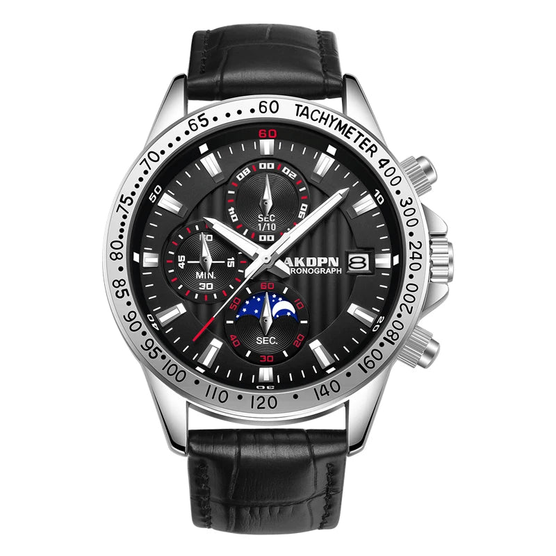 Relógios masculinos relógio de quartzo multifuncional cronógrafo relógios masculino à prova dwaterproof água ponteiro luminoso relógios reloj hombre